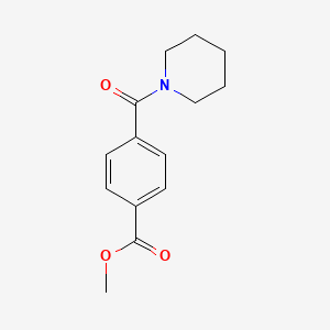 molecular formula C14H17NO3 B15131458 Methyl 4-(piperidine-1-carbonyl)benzoate CAS No. 6757-32-0