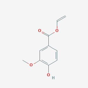 molecular formula C10H10O4 B15131482 Benzoic acid, 4-hydroxy-3-methoxy-, ethenyl ester 