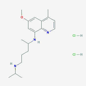 1,4-Pentanediamine,N4-(6-methoxy-4-methyl-8-quinolinyl)-N1-(1-methylethyl)-,dihydrochloride