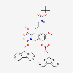 molecular formula C49H50N2O10 B1513150 Fmoc-(Fmoc-Hmb)-Lys(Boc)-OH 