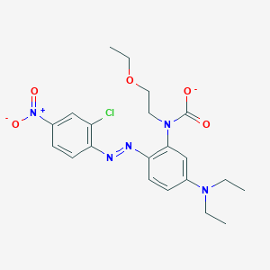 N-[2-[(2-chloro-4-nitrophenyl)diazenyl]-5-(diethylamino)phenyl]-N-(2-ethoxyethyl)carbamate