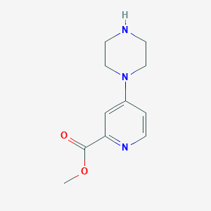 molecular formula C11H15N3O2 B15131546 Methyl 4-(piperazin-1-yl)picolinate CAS No. 1279200-20-2