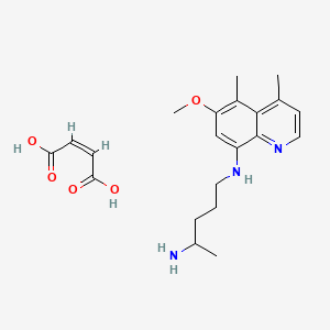 N-(6-Methoxy-4,5-dimethyl-(quinolin-8-YL))pentane-1,4-diamine maleate