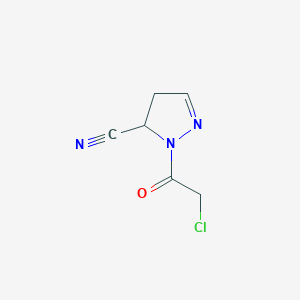 1-(2-Chloroacetyl)-4,5-dihydro-1H-pyrazole-5-carbonitrile