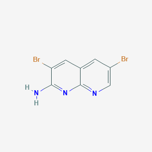 3,6-Dibromo-1,8-naphthyridin-2-amine