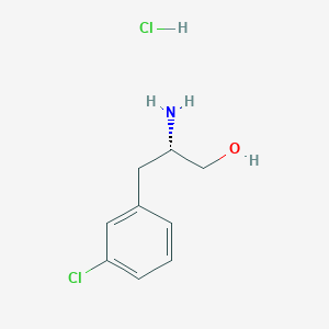 molecular formula C9H13Cl2NO B1513160 (S)-2-Amino-3-(3-chlorophenyl)propan-1-ol hydrochloride 