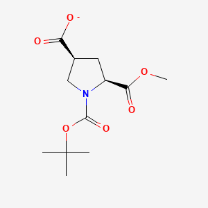 1,2,4-Pyrrolidinetricarboxylic acid, 1-(1,1-dimethylethyl) 2-methyl ester, (2S,4S)-