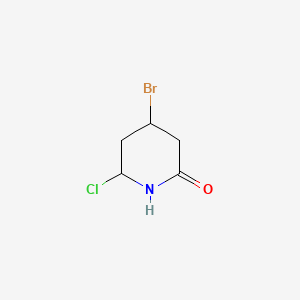 4-Bromo-6-chloropiperidin-2-one