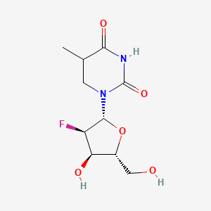 1-[(2R,3R,4R,5R)-3-fluoro-4-hydroxy-5-(hydroxymethyl)oxolan-2-yl]-5-methyl-1,3-diazinane-2,4-dione