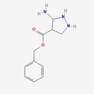 Benzyl 3-aminopyrazolidine-4-carboxylate