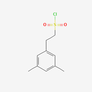 molecular formula C10H13ClO2S B15131754 2-(3,5-Dimethylphenyl)ethane-1-sulfonyl chloride 