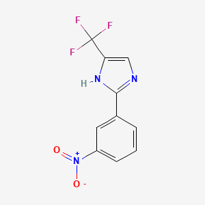 molecular formula C10H6F3N3O2 B1513178 2-(3-nitrophenyl)-5-(trifluoromethyl)-1H-Imidazole 