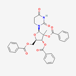 2,4(1H,3H)-Pyrimidinedione, 1-(2,3,5-tri-O-benzoyl-2-C-methyl-beta-D-ribofuranosyl)-