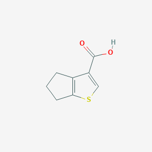 molecular formula C8H8O2S B15131799 5,6-Dihydro-4H-cyclopenta[b]thiophene-3-carboxylic acid CAS No. 19156-53-7