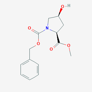 molecular formula C14H17NO5 B151318 N-Cbz-顺-4-羟基-L-脯氨酸甲酯 CAS No. 57653-35-7