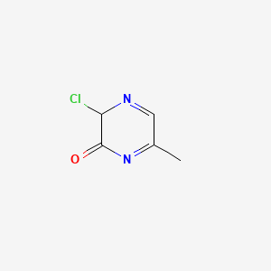 molecular formula C5H5ClN2O B15131804 3-Chloro-6-methylpyrazin-2-ol 