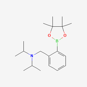 N-isopropyl-N-(2-(4,4,5,5-tetramethyl-1,3,2-dioxaborolan-2-yl)benzyl)propan-2-amine