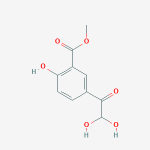 molecular formula C10H10O6 B15131855 Methyl 5-(2,2-dihydroxyacetyl)-2-hydroxybenzoate 