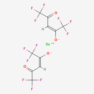 Barium bis[(2E)-1,1,1,5,5,5-hexafluoro-4-oxopent-2-en-2-olate]