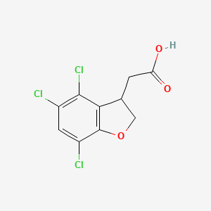 4,5,7-Trichloro-2,3-dihydrobenzofuran-3-acetic Acid