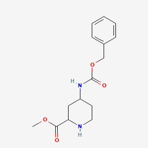 molecular formula C15H20N2O4 B15131933 Methyl (2S,4S)-4-(benzyloxycarbonylamino)piperidine-2-carboxylate 