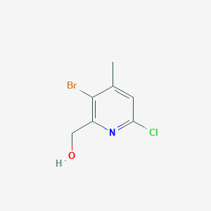 molecular formula C7H7BrClNO B1513194 (3-Bromo-6-chloro-4-methylpyridin-2-yl)methanol 