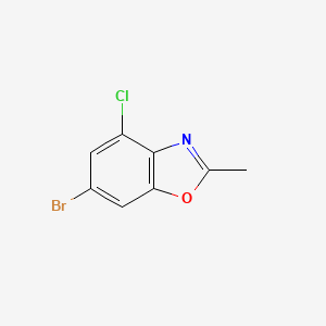 molecular formula C8H5BrClNO B15131953 6-Bromo-4-chloro-2-methyl-benzooxazole CAS No. 1426320-94-6