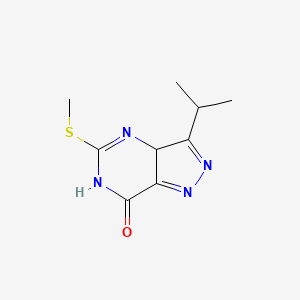 5-Methylsulfanyl-3-propan-2-yl-3a,6-dihydropyrazolo[4,3-d]pyrimidin-7-one