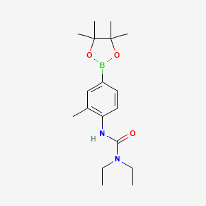 Urea, N,N-diethyl-N'-[2-methyl-4-(4,4,5,5-tetramethyl-1,3,2-dioxaborolan-2-yl)phenyl]-