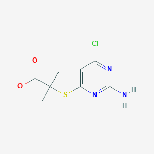 2-[(2-Amino-6-chloropyrimidin-4-yl)sulfanyl]-2-methylpropanoate