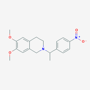 6,7-dimethoxy-2-[1-(4-nitrophenyl)ethyl]-3,4-dihydro-1H-isoquinoline