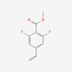 molecular formula C10H8F2O2 B15132077 Methyl 2,6-difluoro-4-vinylbenzoate 