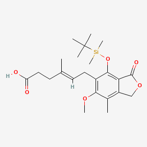 molecular formula C23H34O6Si B15132118 4'-tert-Butyldimethylsilylmycophenolic Acid 