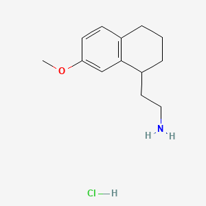 2-(7-Methoxy-1,2,3,4-tetrahydronaphthalen-1-yl)ethan-1-aminehydrochloride