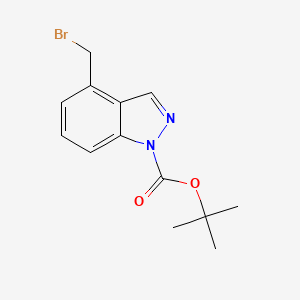 molecular formula C13H15BrN2O2 B15132133 tert-Butyl 4-(bromomethyl)-1H-indazole-1-carboxylate 