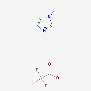 molecular formula C7H9F3N2O2 B15132141 [C1MIm]TfAc CAS No. 174899-93-5