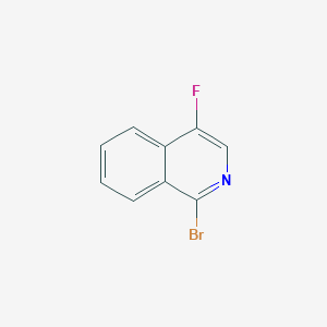 molecular formula C9H5BrFN B1513215 1-Bromo-4-fluoroisoquinoline CAS No. 1421517-86-3