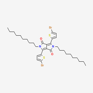 molecular formula C34H46Br2N2O2S2 B15132158 Pyrrolo[3,4-c]pyrrole-1,4-dione, 3,6-bis(5-bromo-2-thienyl)-2,5-didecyl-2,5-dihydro- CAS No. 1353724-76-1