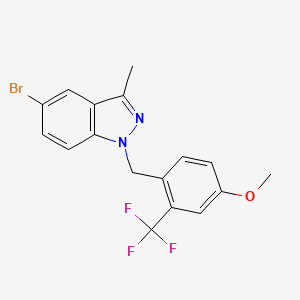 5-Bromo-1-(4-methoxy-2-(trifluoromethyl)benzyl)-3-methyl-1H-indazole