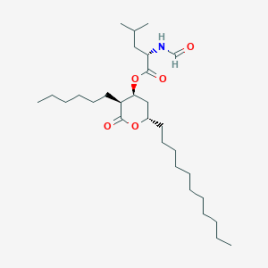 molecular formula C29H53NO5 B15132202 [(3S,4S,6S)-3-hexyl-2-oxo-6-undecyloxan-4-yl] (2S)-2-formamido-4-methylpentanoate 