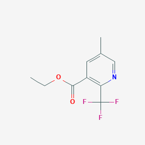 molecular formula C10H10F3NO2 B1513224 Ethyl 5-methyl-2-(trifluoromethyl)nicotinate 