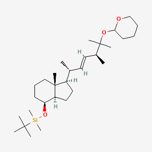 [(1R,3aR,4S,7aR)-1-[(E,2R,5S)-5,6-dimethyl-6-(oxan-2-yloxy)hept-3-en-2-yl]-7a-methyl-1,2,3,3a,4,5,6,7-octahydroinden-4-yl]oxy-tert-butyl-dimethylsilane