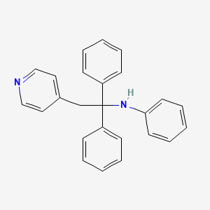 molecular formula C25H22N2 B15132251 N-(1,1-Diphenyl-2-(pyridin-4-yl)ethyl)aniline 