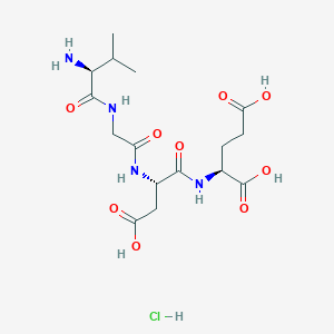 molecular formula C16H27ClN4O9 B15132264 H-Val-gly-asp-glu-OH 