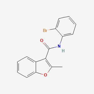 molecular formula C16H12BrNO2 B15132281 N-(2-Bromophenyl)-2-methylbenzofuran-3-carboxamide 