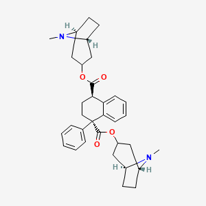 bis[(1R,5S)-8-methyl-8-azabicyclo[3.2.1]octan-3-yl] (1R,4S)-4-phenyl-2,3-dihydro-1H-naphthalene-1,4-dicarboxylate