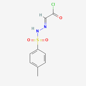 (2E)-2-[(4-methylphenyl)sulfonylhydrazinylidene]acetyl chloride