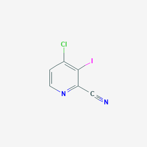 molecular formula C6H2ClIN2 B15132300 2-Pyridinecarbonitrile, 4-chloro-3-iodo- 