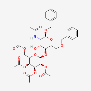 Benzyl 2-Acetamido-6-O-benzyl-4-(2,3,4,6-tetra-O-acetyl-beta-D-galactopyranosyl)-2-deoxy-alpha-D-glucopyranoside