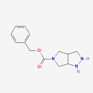 benzyl 2,3,3a,4,6,6a-hexahydro-1H-pyrrolo[3,4-c]pyrazole-5-carboxylate